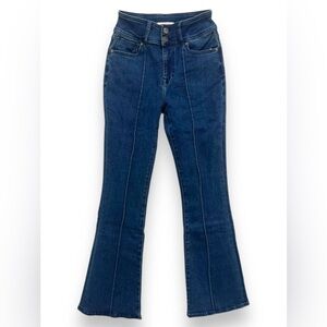 Vigoss Harlow Trouser Flare High Rise Stretchy Jeans With Front Seams Size 7